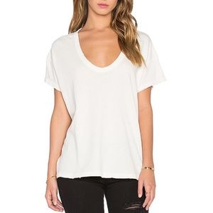 The Great U Neck tee//off white//Size 1 small